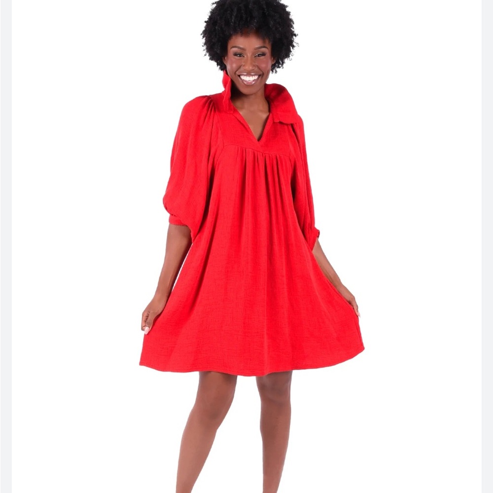Red Emily McCarthy Stella Holiday Dress